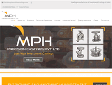 Tablet Screenshot of mphprecisioncastings.com